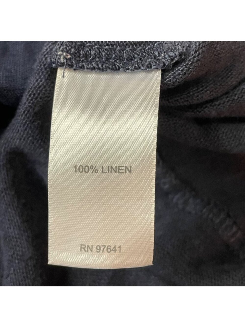 J. Jill Love Linen Basic T-Shirt Top Sz LG Coastal Minimalist Capsule - Picture 4 of 5